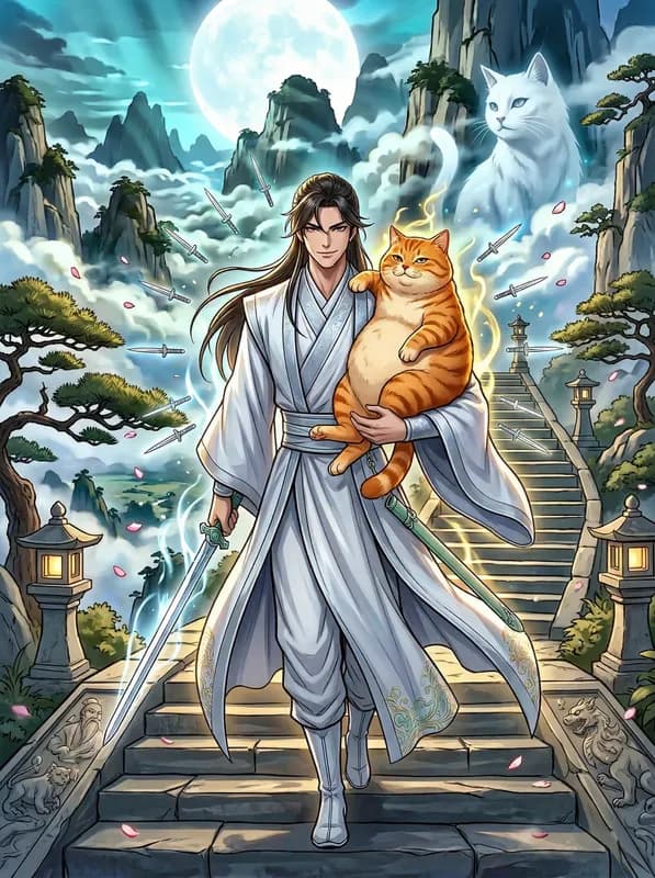 한 사람, 한 고양이, 한 자루 검으로 선도를 밟다